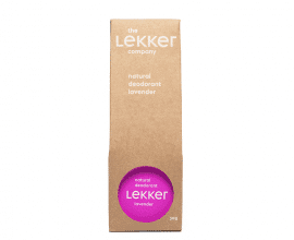 The Lekker Company lavendel deodorant vegan cruelty free zero waste