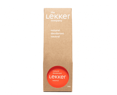 The Lekker Company neutraal deodorant vegan zero waste