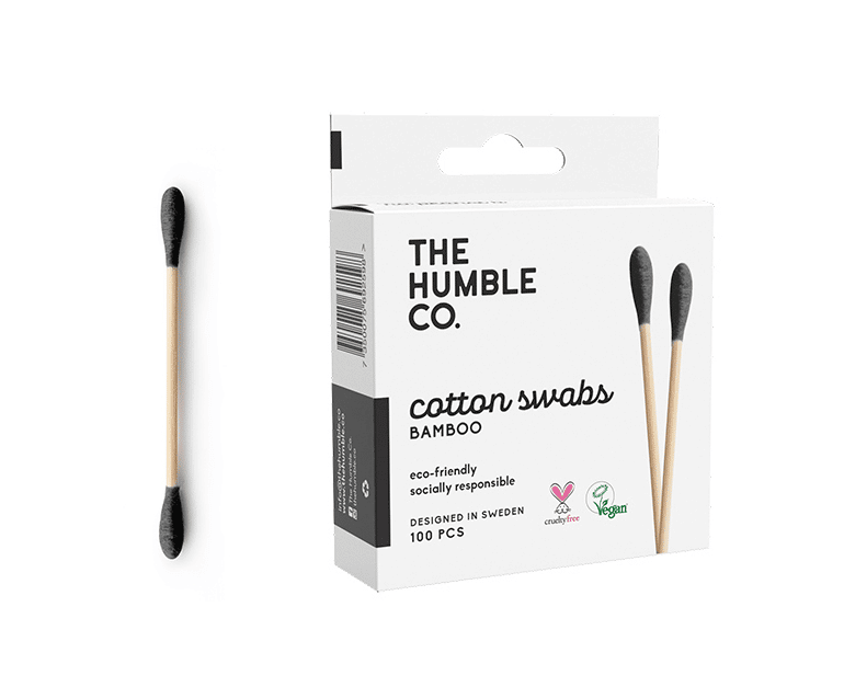 The Humble Co. Bamboe wattenstaafjes zwart