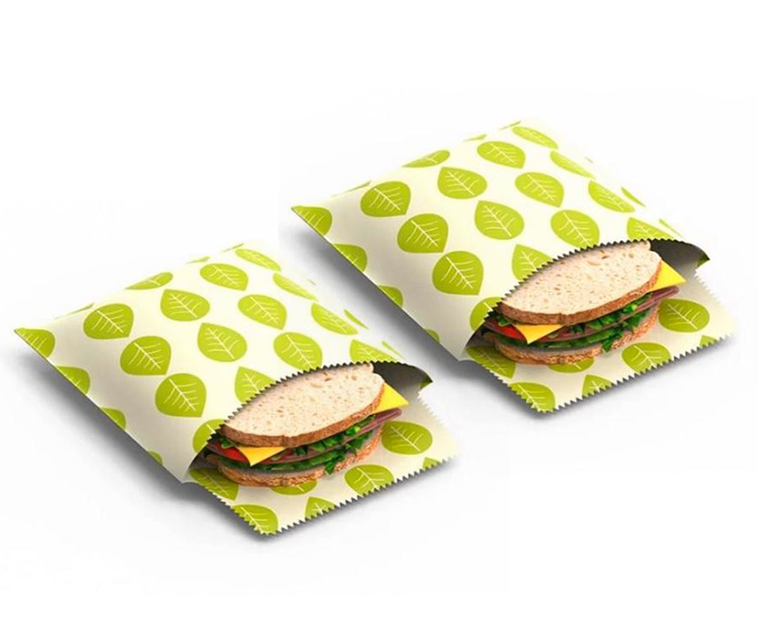 Vegan Wax Wraps Sandwich Wraps set van 2